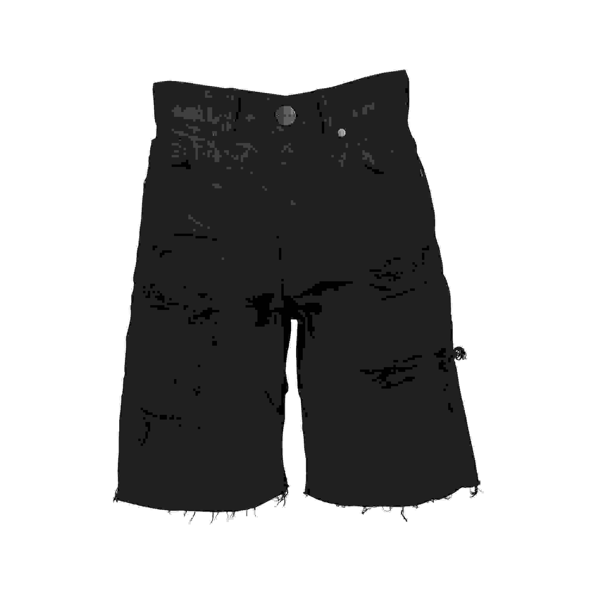 Smoke Rise Jet Black Denim Big Boys' Shorts